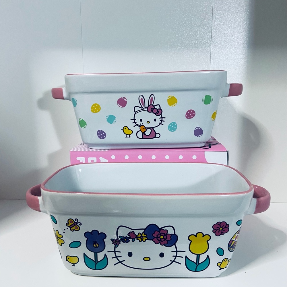 Hello Kitty Easter Loaf Pan Set NWT HTF Tik tok viral